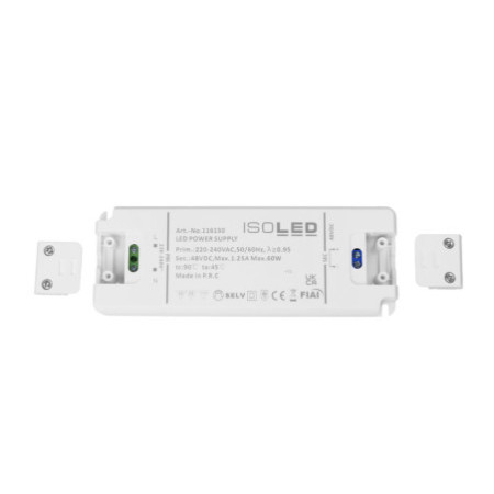 LED Trafo 48V/DC, 0-60W, SELV, ultraflach