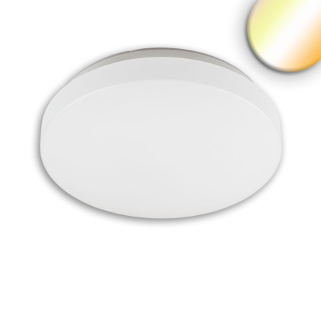 LED Deckenleuchte 13|18W mit HF-Sensor, weiß rund, DN280, IP64, 120lm/W, ColorSwitch 3000|4000|6000K