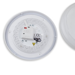 LED Deckenleuchte 13|18W mit HF-Sensor, weiß rund, DN280, IP64, 120lm/W, ColorSwitch 3000|4000|6000K