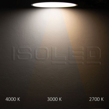 LED Deckenleuchte PRO schwarz, 30W, rund, DN300, ColorSwitch 2700|3000|4000K, dimmbar