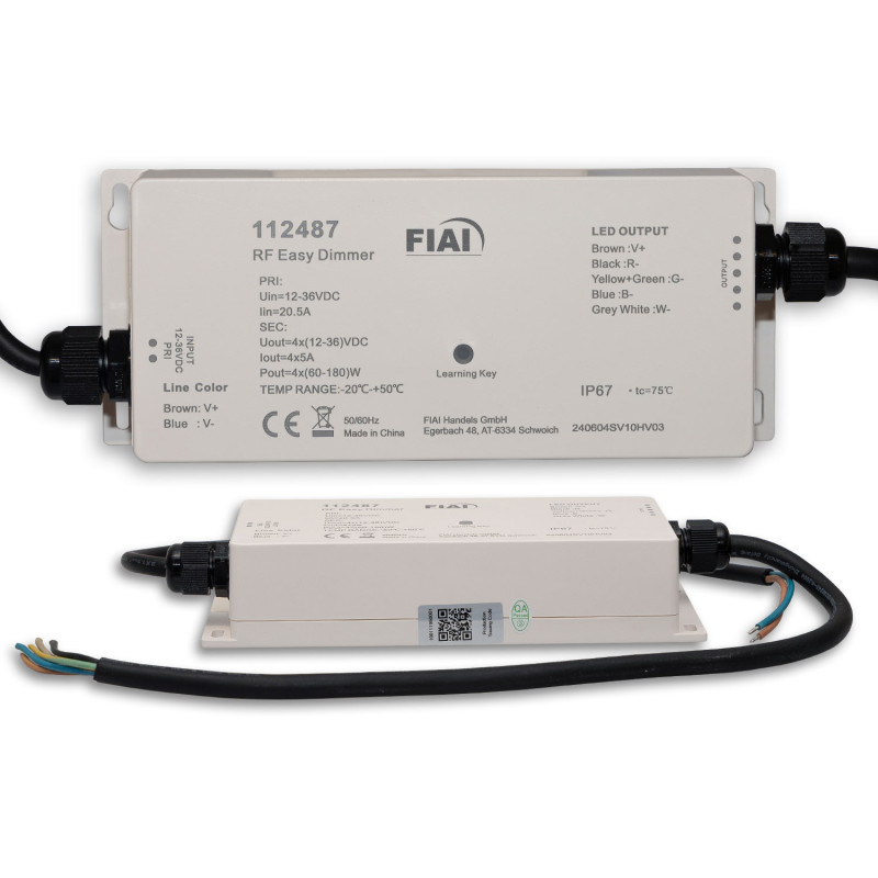 Sys-One Funk PWM-Dimmer IP66, 4 Kanal, 12-36V 4x5A
