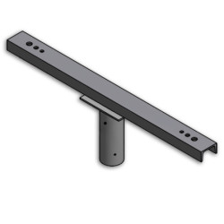 Traverse mit Zopfmaß 76mm für 2 Flutlichter