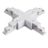 3-Phasen DALI X-Verbinder für Aufbauschiene, weiß