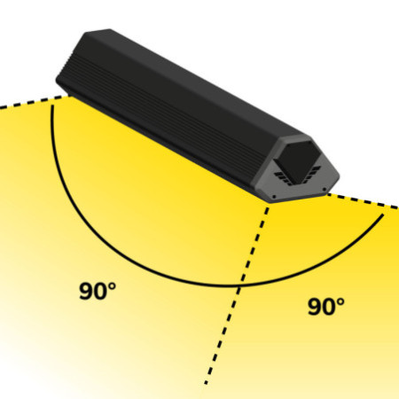 LED Hallenleuchte LN 150W, 90°, IP65, 1-10V dimmbar, neutralweiß