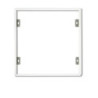 Aufbaurahmen weiß RAL 9016, Höhe 7cm, für LED Panels 625x625, steckbare Schnellmontage