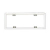Aufbaurahmen weiß RAL 9016, Höhe 7cm, für LED Panels 300x1200, steckbare Schnellmontage