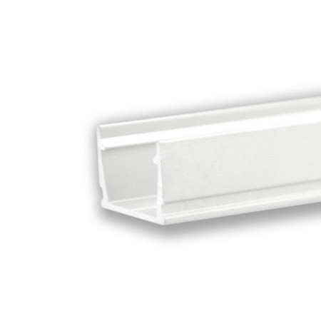 LED Aufbauprofil SURF10 Aluminium weiß RAL 9010, 200cm