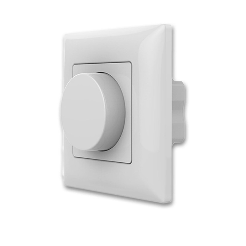Sys-Pro 1 Zone Einbau-Drehknopf/Funk-Dimmer 230V, 360VA, Phasenan-/Abschnitt wählbar