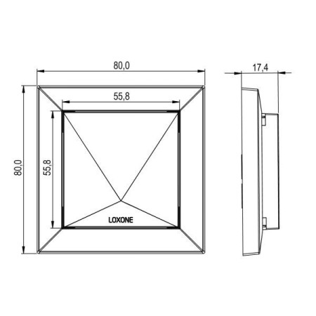 Raumklima Sensor Air Anthrazit (Temperatur, Feuchte)