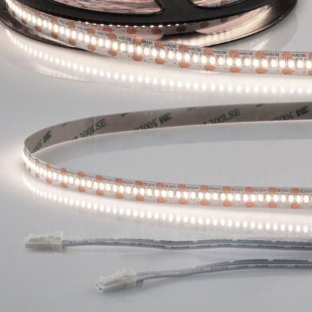 LED CRI940 MiniAMP Flexband, 12V DC, 6W, IP20, 4000K, 250cm, beids. 30cm Kabel + maleAMP, 300 LED/m