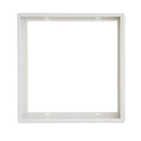 Aufbaurahmen weiß RAL 9016, Höhe 5cm, für LED Panels 600x600, vormontiert zur Schnellmontage