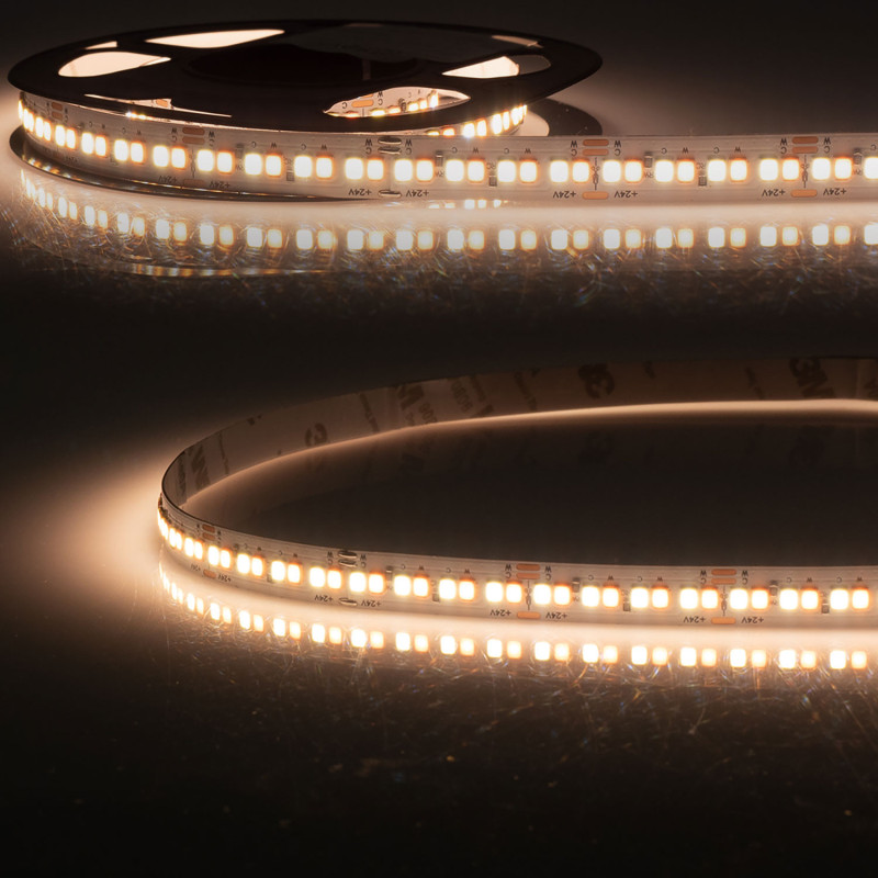 LED HEQ919/940 Linear CCT Flexband, 24V DC, 7W+7W, IP20, 5m Rolle, 256 LED/m