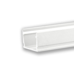 LED Aufbauprofil SURF10 Aluminium weiß RAL 9010, 200cm