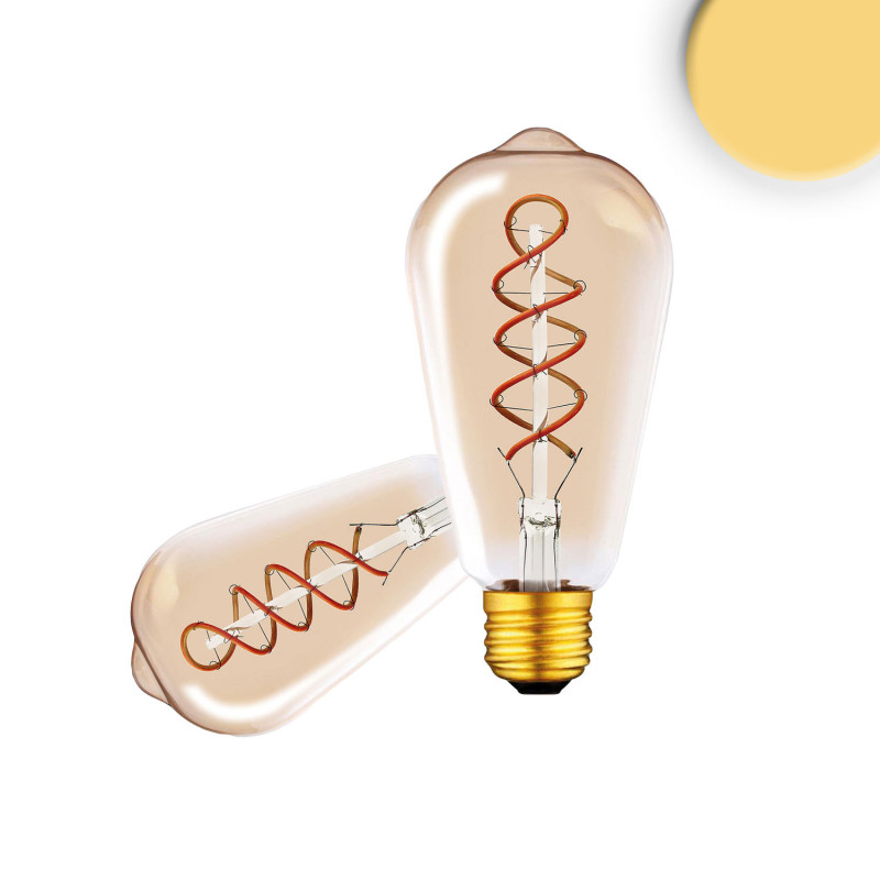 E27 Vintage Line LED ST64 Edisonbulb, Amber, 4W, 2200K