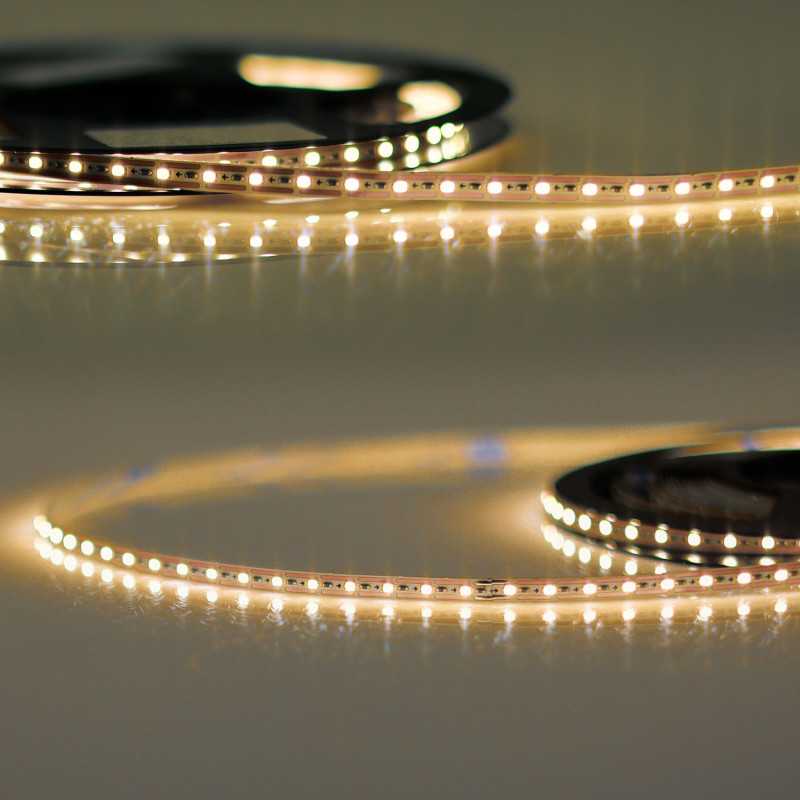 LED CRI927 MiniAMP Flexband, 12V DC, 7W, IP20, 2700K, 500cm, Kabel beids. + maleAMP, 120 LED/m