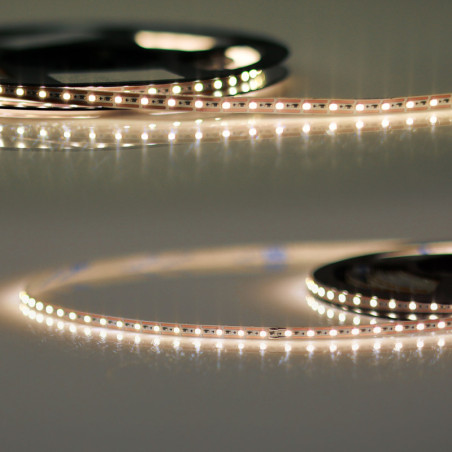 LED CRI930 MiniAMP Flexband, 12V DC, 7W, IP20, 3000K, 500cm, Kabel beids. + maleAMP, 120 LED/m