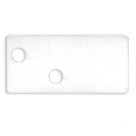 Endkappe EC95 Aluminium weiß RAL 9003 für Profil FURNIT6 S inkl. Schrauben