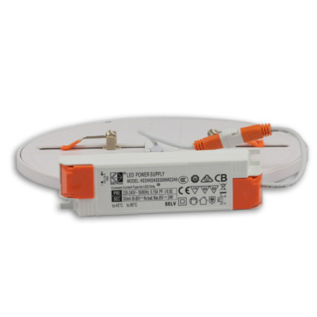 LED Downlight Flex 23W, prismatisch, 120°, Lochausschnitt 50-210mm, neutralweiß