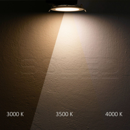LED Downlight blendungsreduziert, 35W, rund, DN280, CRI90, Switch 3000|3500|4000K, dimmbar