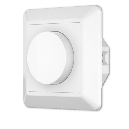 DALI 1 Gruppe Einbau-Dreh Master-Dimmer, weiß, 230V AC oder DALI-Bus Spannung