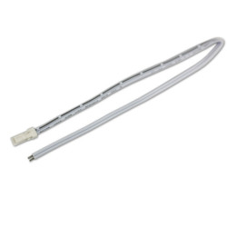 MiniAMP Anschlussstecker male, 100cm, 2-polig, weiß, max. 3A
