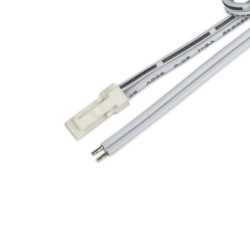 MiniAMP Anschlussstecker male, 30cm, 2-polig, weiß, max. 3A