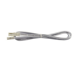 MiniAMP Verlängerung male-female, 100cm, 2-polig, weiß, max. 3A