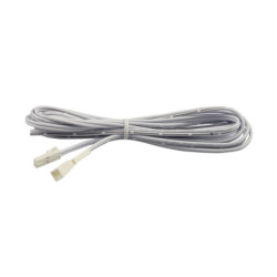 MiniAMP Verlängerung male-female, 200cm, 2-polig, weiß, max. 3A