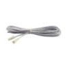 MiniAMP Verlängerung male-female, 200cm, 2-polig, weiß, max. 3A