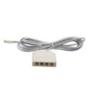 MiniAMP 4-fach Verteiler (1 male-Stecker an 4 female-Buchsen), 30cm, 2-polig, weiß, max. 3,5A