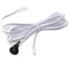 MiniAMP Einbauschalter Ein/Aus, female-Buchse und male-Stecker, 30cm+200cm, 2-polig, schwarz, max. 5A