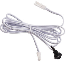 MiniAMP Einbauschalter Ein/Aus, female-Buchse und male-Stecker, 30cm+200cm, 2-polig, schwarz, max. 5A