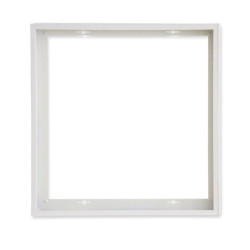 Aufbaurahmen weiß RAL 9016, Höhe 5cm, für LED Panels 600x600, vormontiert zur Schnellmontage