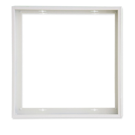 Aufbaurahmen weiß RAL 9016, Höhe 5cm, für LED Panels 625x625, vormontiert zur Schnellmontage