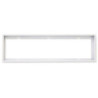 Aufbaurahmen weiß RAL 9016, Höhe 5cm, für LED Panels 300x1200, vormontiert zur Schnellmontage