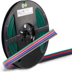 Kabel RGB 25m Rolle 4-polig 0,5mm² H03VH-H AWG20