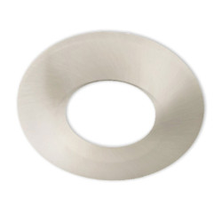 Cover Aluminium rund/Kante nickel gebürstet für Sys-68