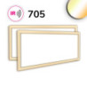 LED Leuchtrahmen H25, Innenformat 592x1192mm, 74W, weißdynamisch, CRI92