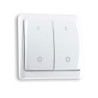 IR-PANEL CONTROL 2-fach Funk-Wandsender, batteriebetrieben (A23 12V enthalten)
