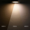 LED Downlight blendungsreduziert, 35W, rund, DN228, CRI90, Switch 3000|3500|4000K, dimmbar