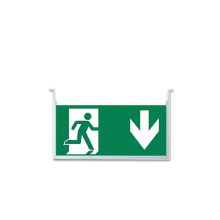 Vertikales Schild für LED Notlicht/Fluchtwegleuchte UNI4