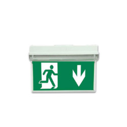 Vertikales Schild für LED Notlicht/Fluchtwegleuchte UNI4