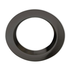 Cover Aluminium rund schwarz rückversetzt für Sys-90