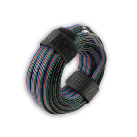 Kabel RGB 10m Rolle 4-polig 0,50mm² H03VH-H AWG20