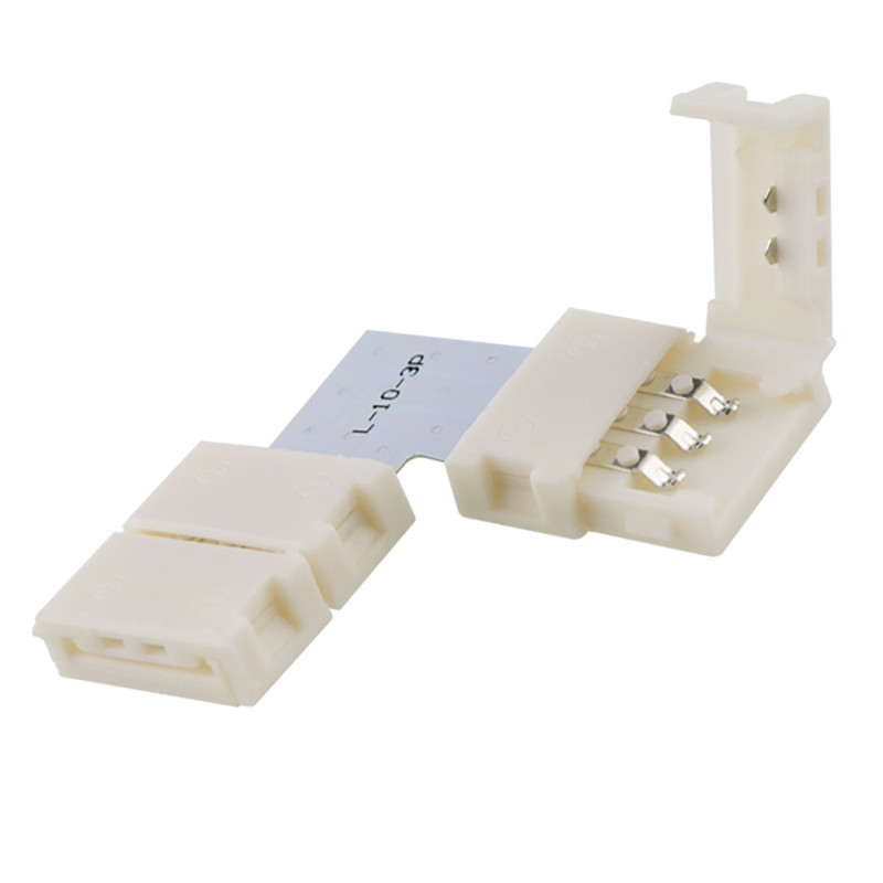 Clip-Eck-Verbinder (max. 5A) C1-310 für 3-pol. IP20 Flexstripes mit Breite 10mm, Pitch über 12mm
