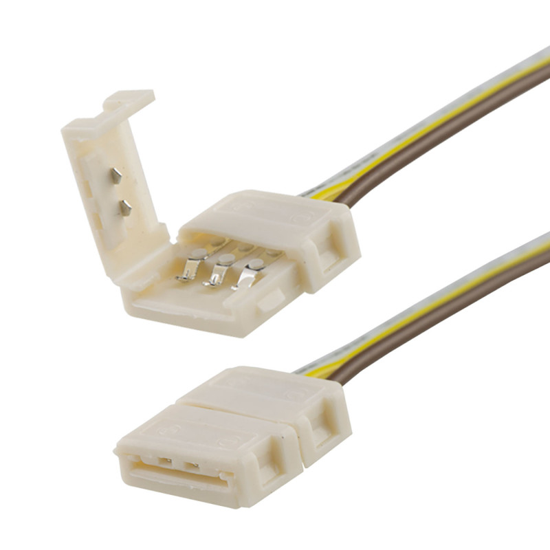Clip-Kabelanschluss (max. 5A) C1-310 für 3-pol. IP20 Flexstripes mit Breite 10mm, Pitch über 12mm