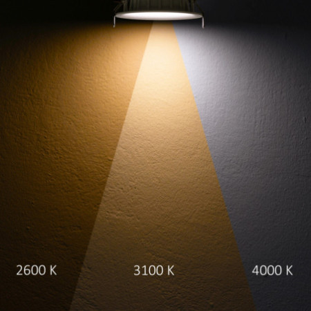 LED Downlight, 24W, ultraflach, ColorSwitch 2600|3100|4000K, dimmbar
