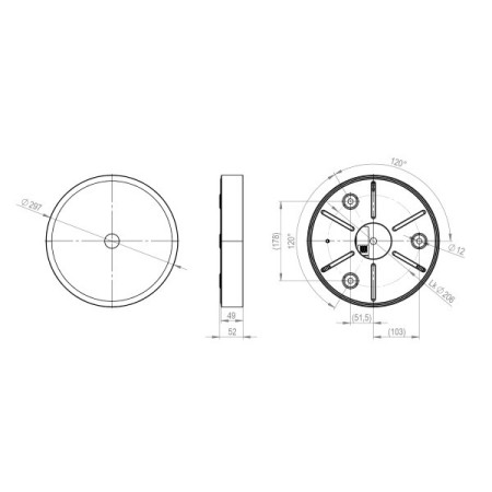 LED Ceiling Light RGBW Tree Weiß