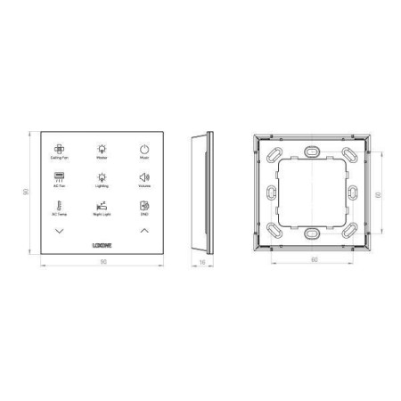 Touch Pure Flex IP44 Tree Signalweiß