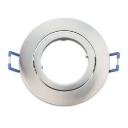 Einbaurahmen rund, Loch 68mm, Alu Nickel-Satin, für GU10/MR16 Spots